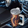 thumbnail image 6 of Modern 40oz Tumbler– Stainless Steel Insulated Tumbler with Handle and Straw, Large Capacity Travel Cup for Hot & Cold Drinks, 6 of 7
