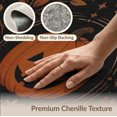 thumbnail image 6 of ODIKA 2'x3' Washable Accent Rug Black Orange Autumn Harvest Moonlight Design Elegant Seasonal Motif for Bedroom, Nursery, RV, Pet Friendly, Bedside Mat, 6 of 7