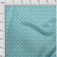 thumbnail image 3 of oneOone Polyester Spandex Turquoise Blue Fabric Christmas Dress Material Fabric Print Fabric By The Yard 56 Inch Wide, 3 of 5