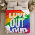 thumbnail image 5 of Artistic Pattern, Cozy Typography Art Scene, Warm Flannel Blanket for Living Room and Reading Nook with Detailed Artwork, Art Lovers Valentine's Day Gift, Artistic Home Decor, 5 of 9