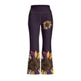 thumbnail image 4 of DISNIMO Purple Sunflower Leggings Flare for Kids Bell Bottoms Size 11-12 Yoga Pants Flare with Pockets for Girls Flare Leggings Long Length Flare Yoga Pants Elastic Waist Sport, 4 of 7
