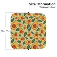 thumbnail image 2 of Leather Coasters with Heat-resistant for Drinks, Leaves Avocado Cup Coasters Cup Pad Mat for Tabletop Protection, Coffee Table, Office Desk and Housewarming Gift, 2 of 5