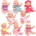 thumbnail image 3 of CLICK N' PLAY Small Baby Doll Set, Set of 8, 5 Toddler Baby Doll, Nursery Playset Tiny Plastic Babies, Small Dolls, Toddler Toy, Baby Doll Playset, Mini Baby Dolls for Girls Toddlers and Kids 3+, 3 of 5