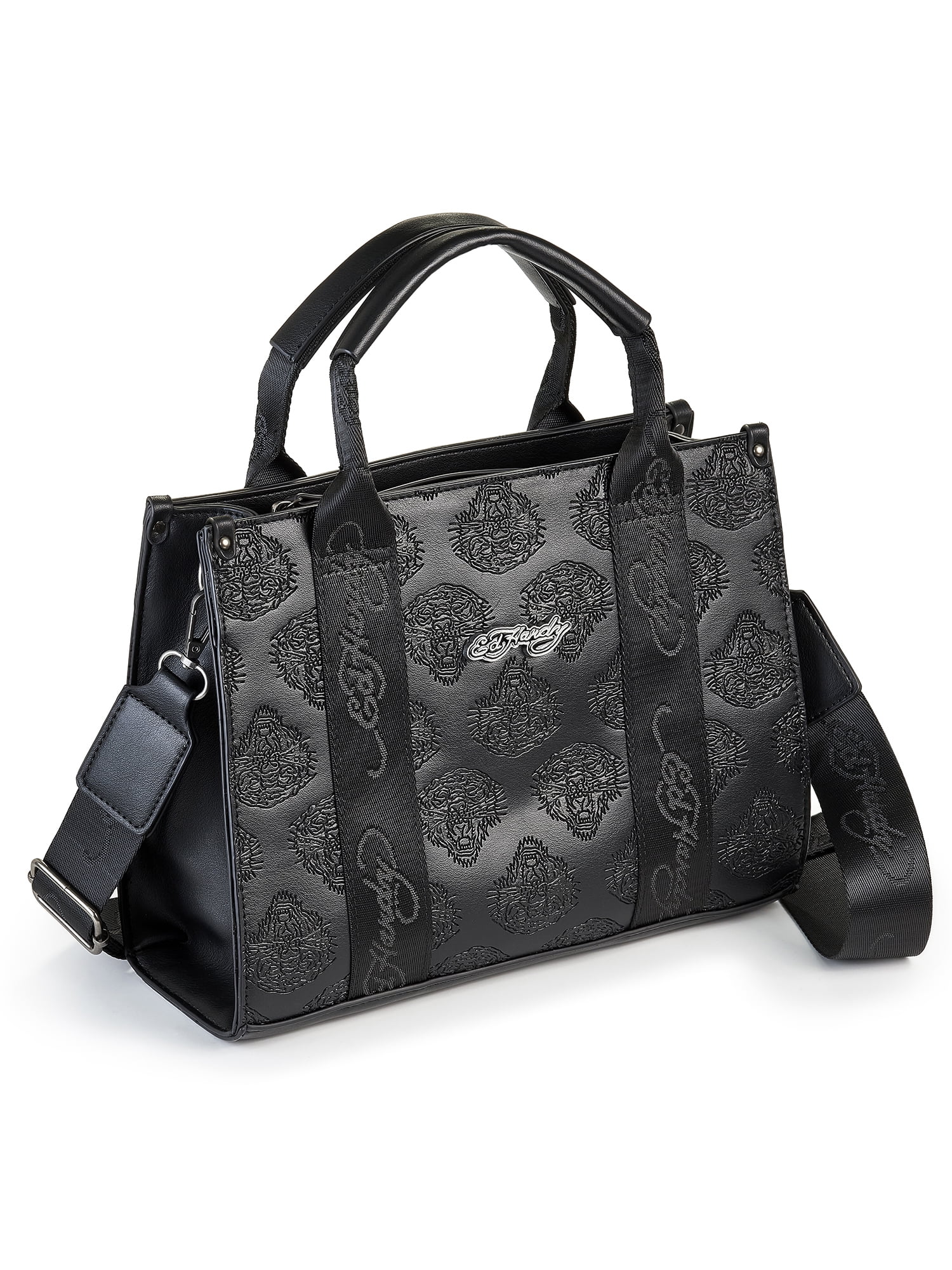 ed hardy ボストンバッグ ED HARDY エド ハーディ ハンドバッグ ミニボストン型 スタッズ