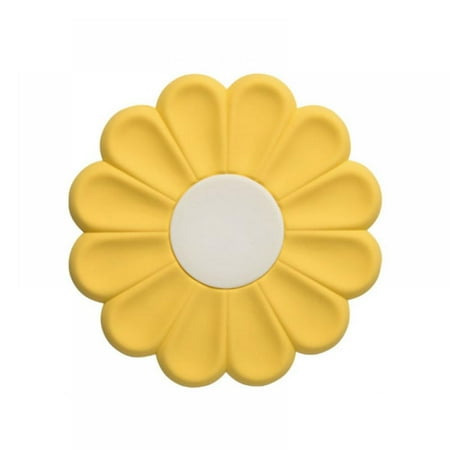 

Aosijia Daisy Flower Silicone Heat Insulation Pad Silicone Dining Mat Cup Mat Pot Holders Non-Slip Insulation Hot Pads for Kitchen Yellow