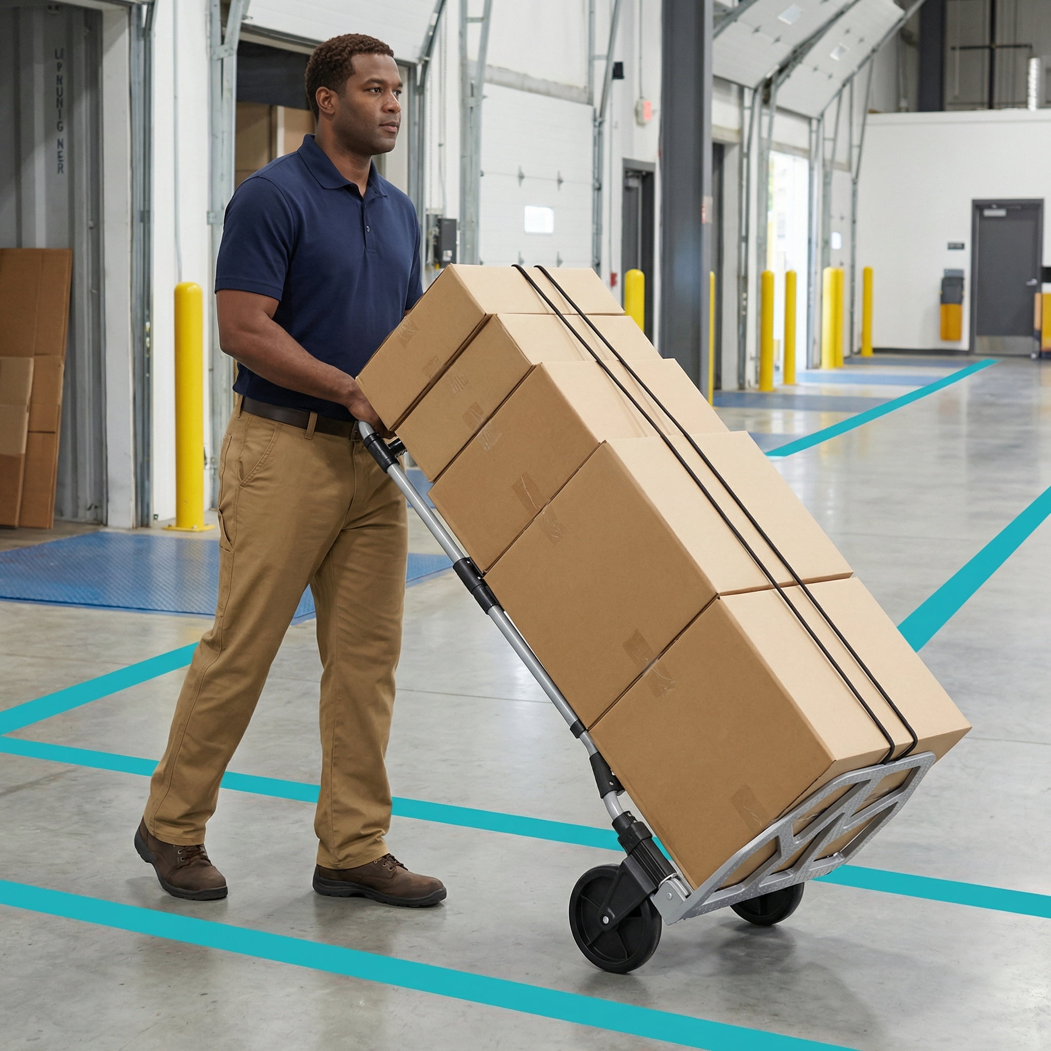 Takira 400LB Capacity Folding Hand Truck, Portable Aluminum 2-Wheel Dolly with Rotatable Handle.