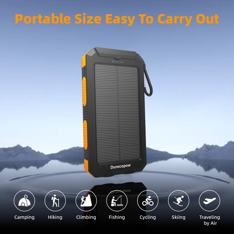 SOLPOWBEN 20000mAh Solar Power Bank 12W with 7 Ports photo 7