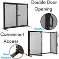 thumbnail image 2 of BIRDROCK HOME Fireplace Screen with Doors - Decorative - Easy Assembly - Heavy Duty - Handcrafted, 2 of 5