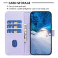 thumbnail image 3 of Nalacover Premium High Quality Wallet Case for Samsung A54 5G, Strong Magnetic Clasp Case with [RFID Blocking] Card Holder Kickstand Magnetic,Leather Flip Case for Samsung Galaxy A54 5G, Lightpurple, 3 of 8