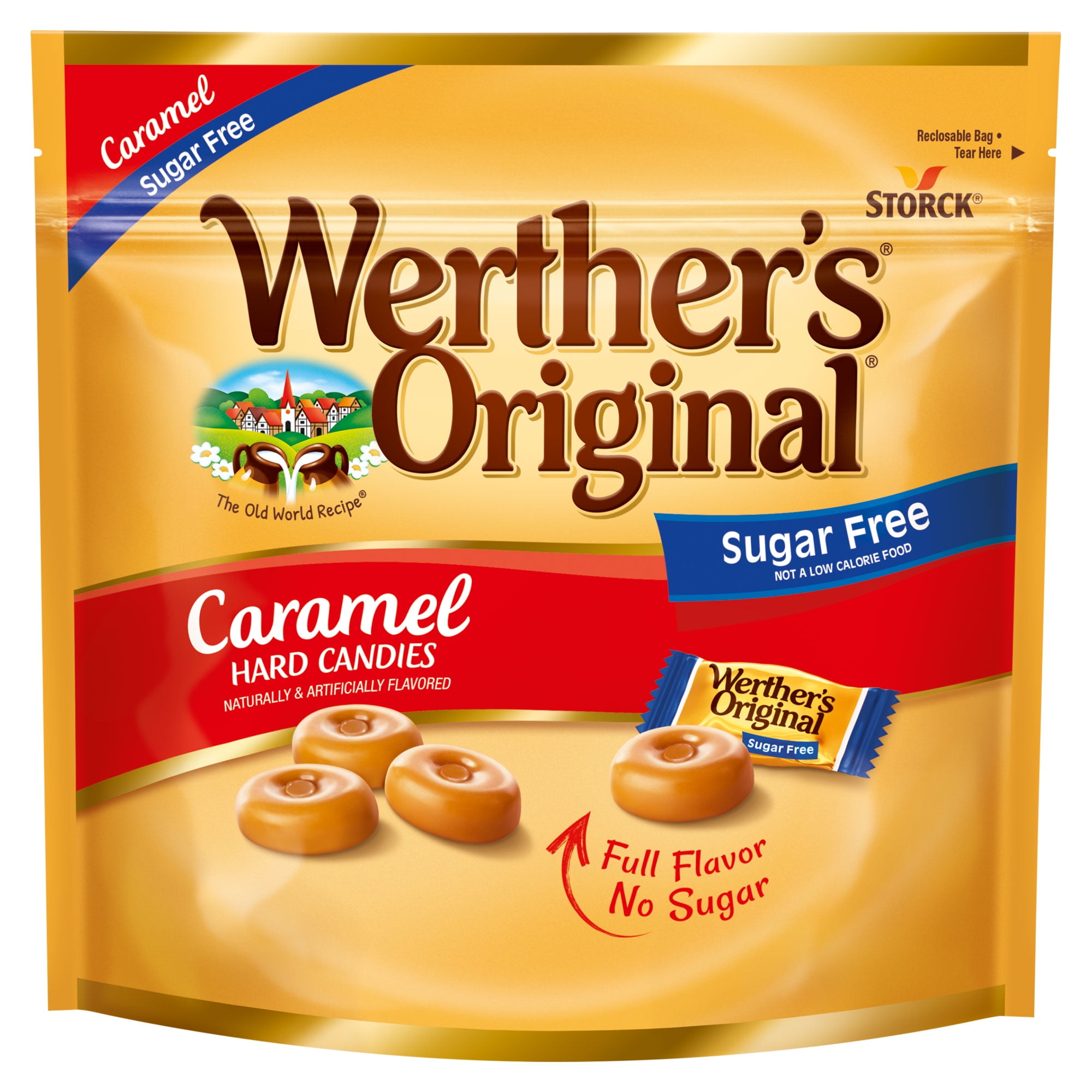 (2 pack) Werther's Original Hard Sugar Free Caramel Candy, 7.7 oz