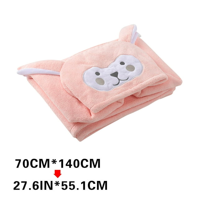 Toalla de Baño de Bebé Toalla de Baño con Capucha para Niños, Coral Fleece Baby Cloak Bathrobe, Altamente Absorbente, Toalla de Baño Grande Suave Toallas con Capucha para Bebé