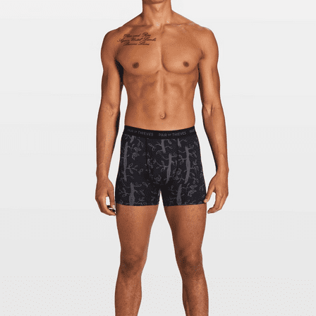 Pair of Thieves Men's Super Fit Boxer Briefs 2pk - (Dark Green, Small)