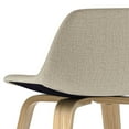 thumbnail image 6 of Simpli Home Randolph Mid Century Modern 28 inch Bentwood Counter/ Bar Height Stool (Set of 2) with Light Wood in Natural Polyeseter linen fabric, 6 of 11