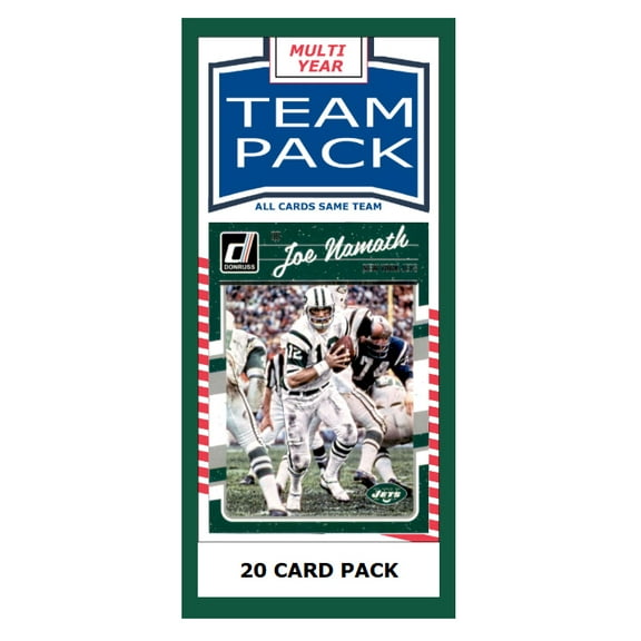 20 Card Team Pack Jets Joe Namath 2024 2023 Score Donruss