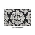 thumbnail image 3 of Better Trends 21" x 34" Bathroom Rugs 100% Cotton Soft Water Absorbent Non Slip Bath Mat Machine Washable Rug (Charcol) Medallion Collection, 3 of 6