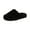 Black, variant on Women's Plush Fuzzy Slippers Soft Cozy House Slippers Non Slip Indoor Outdoor Slides Trendy Winter Warm Footwear Comfortable Pink Women Sandal