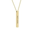 thumbnail image 4 of Keep Going Inspirational Quote Necklace Gold Stainless Steel 4-Sided Bar Motivational Necklace with Gift Box, 4 of 4