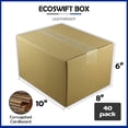 thumbnail image 2 of EcoSwift Brand Premium 10x8x6 Cardboard Boxes Mailing Packing Shipping Box Corrugated Carton 23 ECT, 10"x8"x6", Brown, 40-Pack, 2 of 6