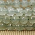 thumbnail image 4 of Natural Prehnite Gemstone 8mm Round Beads Stretch Bracelet 7" Unisex, 4 of 5