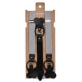 thumbnail image 2 of Jacob Alexander Boys' Seersucker Striped Pattern Suspenders - Black, 2 of 7