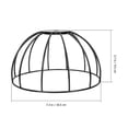 thumbnail image 3 of Artistic Ironwork E27 Lampshade Table Lamp Pendant Lamp Shade Chic DIY Light Shell, 3 of 3