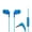 Blue, variant on Panasonic ErgoFit Wired Earbuds, in-Ear Headphones with Microphone and Call Controller, Ergonomic Custom-Fit Earpieces (S/M/L), 3.5mm Jack for Phones