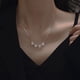 thumbnail image 3 of Collar de trébol de cuatro hojas Plata Abierto Convertible Pequeño Corazón Colgante Collar Joyería, 3 of 8