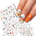 thumbnail image 4 of 12 unidades/juego de pegatinas para uñas, plantillas para manicura, pegatinas para decoración de uña Meterk D008, 4 of 5