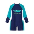 thumbnail image 6 of Gelikeya Boys UPF 50+ Long Sleeve One-Piece Swimsuit for Kids Water Sports Surfing Swimming Rash Guards Z01 Mint Green, 12-13 Years, 6 of 6