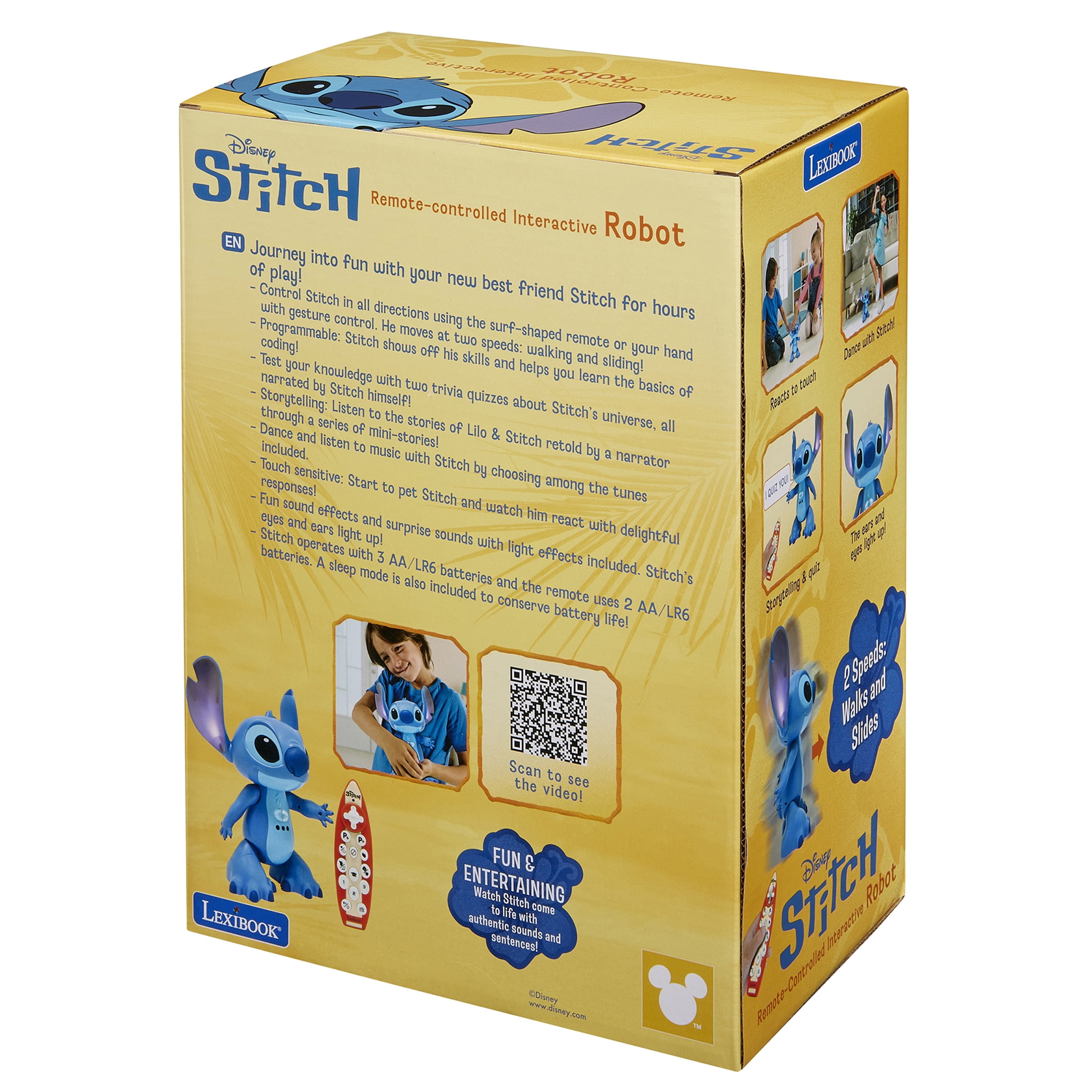 Disney Lilo & Stitch Interactive Talking Robot Toy for Ages 3+ by Lexibook