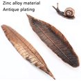 thumbnail image 5 of Incense Holder, Leaf and Cute Snail Incense Holder for Sticks with Ash Catcher, Antique Incense Burner Bulk for Meditation, Yoga, Home, Office, 5 of 7