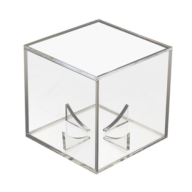 Toystoory Caja de béisbol acrílica, estante de exhibición, caja de almacenamiento transparente, soporte exquisito, cubierta de protección, Cubiertas para muebles de jardín