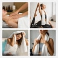 thumbnail image 2 of REDKISS 8-Piece 100% Cotton Towel Set, 600GSM Luxury White Bath Towels. Quick Dry Hand Towels & Washcloths, 2 of 8