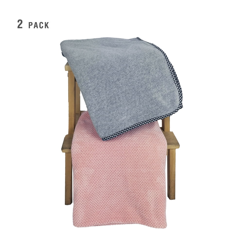 3 in 1 Baby hooded towel, removable hood, 2 pack
