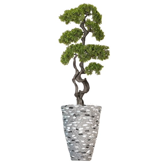Artificial Faux Bonsai Tree 62" Fake Plant with Planter