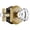 Antique Brass-Passage, variant on Brushed Brass Passage Crystal Door Knob