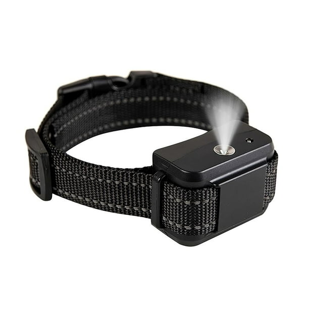 Methold Collar de corteza de perro con cinturón reflectante ajustable, accesorio duradero, Collar de corteza de perro recargable con Suministros para perros