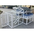 thumbnail image 4 of Seny Garden Window Large Chicken Coop Chook Pen Cage House Predator Proof L85 x W58 x H52 inches, 4 of 8