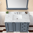 Montary 49"x22"Bathroom Vanity Top,sintered stone carra white Barthroom