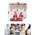 thumbnail image 4 of Red Gnomes Cloth Napkins Set of 4 Reusable Dinner Napkins, Valentine's Day Love Roses Leaves White Cocktail Napkin Washable Table Napkins for Wedding/Holiday Party/Baby Shower 20"x20", 4 of 7