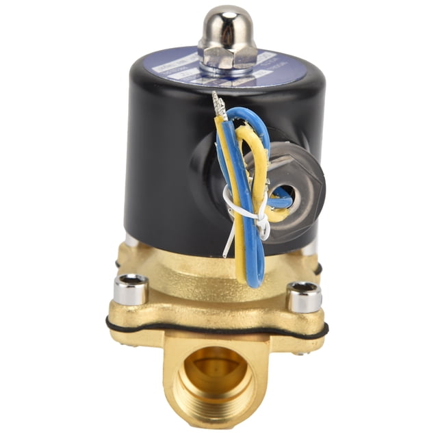 Válvula Solenoide Normalmente Eléctrica Cerrada De Latón, Con Estructura De Diafragma, Válvula Solenoide G 1/2 In Latón Para Agua Aire Gas