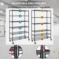 thumbnail image 4 of CL.HPAHKL 6-Tier Adjustable Storage Shelves 48"L×18"W×78"H, NSF Certified Wire Shelving Unit with Wheels, Heavy Duty Metal Shelf for Pantry, Kitchen, Basement, Garage, 6000lbs Capacity, Black, 4 of 7
