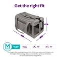 thumbnail image 3 of TrustyPup Comfort Cruiser Pet Carrier for Small Dogs & Cats, Medium Gray, Soft-Sided Travel Carrier with Mesh Ventilation, Airline Approved, 3 of 8