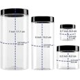 thumbnail image 2 of Plastic Jars 8 Pcs. Storage Jar. Plastic Storage Container Grain Storage, 2 of 5