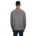thumbnail image 2 of J. America B07228098 Quilted Jersey Shirt Jac, Charcoal Heather - 3XL, 2 of 3