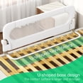 thumbnail image 4 of Barra de cama plegable UPGOGO para niños pequeños, protección de seguridad para bebés, blanca, 4 of 7