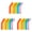 18PCS, variant on 12PC FoodGrade Silicone Straw Tips,Multicolor Silicone Flex Elbow,Straw Replacement Tip for Stainless Steel Metal,Glass Straw