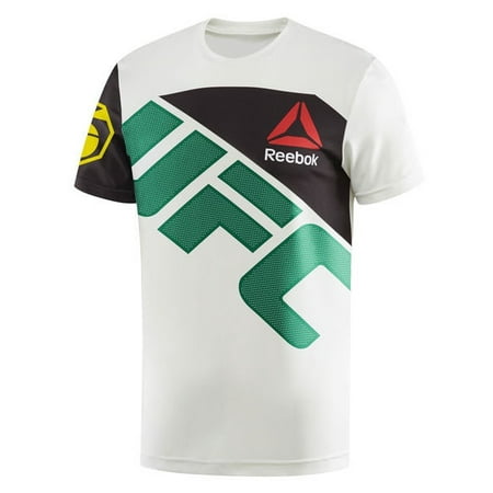 - Reebok UFC Jersey Jose Aldo Men's Athletic T-Shirt White/Green ai0424