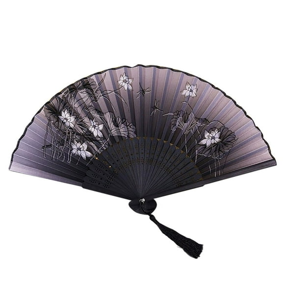 TIELUTT Handheld Paper Fan Set Chinese Ancient Style Decorative Fans for Room Living Room Dancing 3d Paper Flowers Decorations for Wall Rose Large Hand Fan Large Star Paper Folding Fan Its A Boy Sign