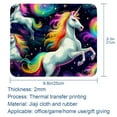 thumbnail image 5 of Unicorn Printed Square Mousepad Desk Pad Desk Mat, 8.3x9.8 Inch, Non-Slip Rubber Bottom, Suitable for Office and Gaming, 5 of 6